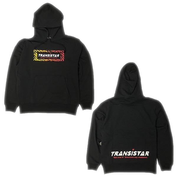 TRANSISTAR（トランジスタ）　HB19AT05　BLK　ハンドボール　スウェットパーカー　ZEBRA BOX LOGO  BLK　19FW