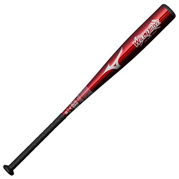 ミズノ（MIZUNO）　1CJMR16482  62  野球　バット　軟式  金属製  WILLDRIVE RED ウィルドライブ レッド  23SS