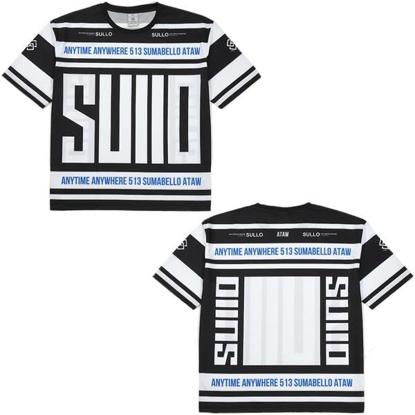 SULLO スージョ 1720101021+1721101022 ボーダープラシャツプラパンツ上下セット プラクティスシャツ プラクティスパンツ Tシャツ ハーフパンツ 上下セット セットアップ　メーカー希望価格12,540円の品 SULLO スージョ 1720101021+1721101022 ボーダープラシャツプラパンツ