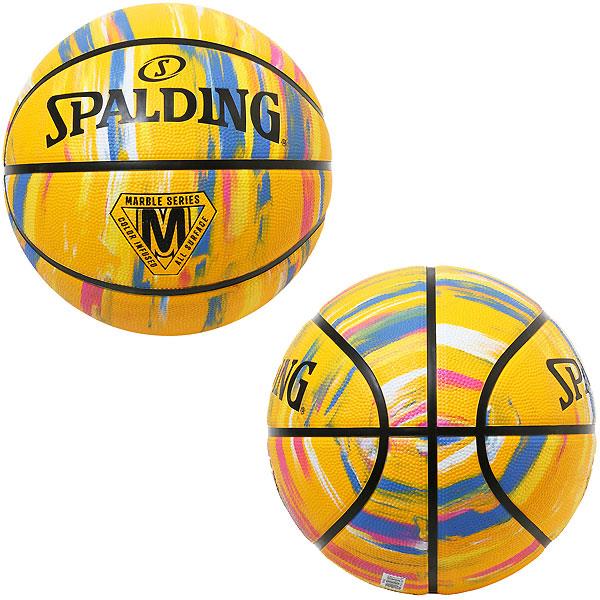 スポルディング （SPALDING）　84-401Z　バスケットボール　ボール　マーブル イエロー SIZE7　21FW