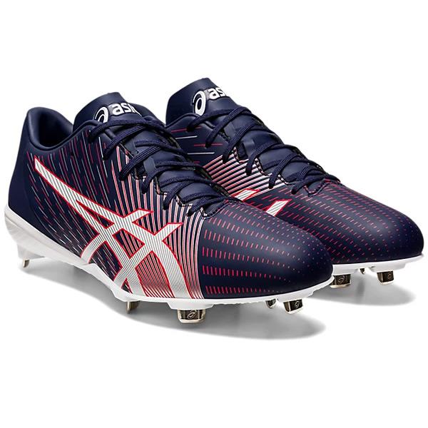 アシックス　スパイク　野球　金具　GOLDSTAGE 新品　26 野球 スパイク アシックス 金具 白 ワイド 高校野球対応 ゴールド