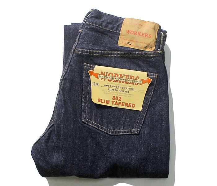  WORKERS ǥ˥ Lot802 ơѡ  ѥ SLIM TAPERED DENM (LOT802-SLIM-TAPERED-JEANS)