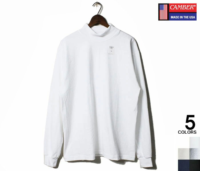CAMBER �����С� 306 ��å��ͥå� �ޥå����������� ����T Ĺµ T����� MAX WEIGHT MOCK NECK LONG SLEEVE T-SHIRTS MADE IN USA (CAMBER-306)