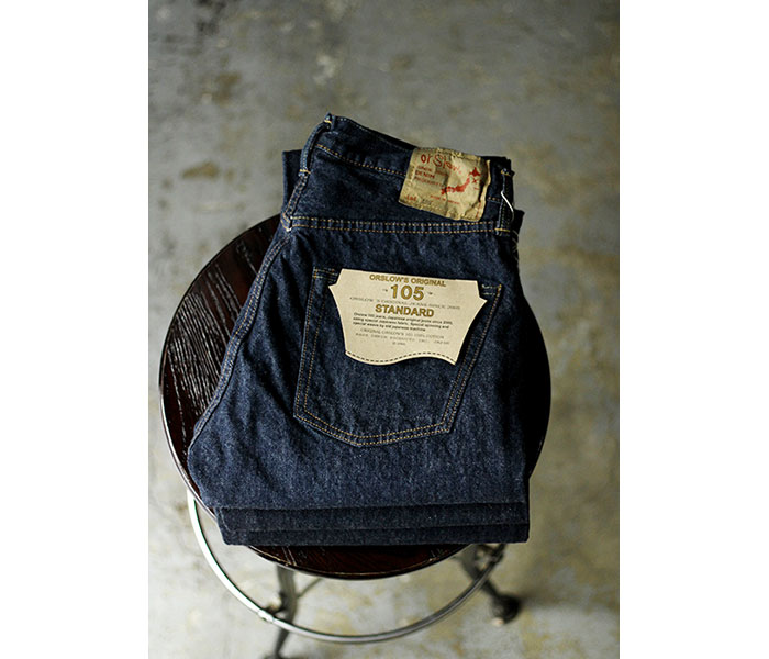 orSlow ���������� �ǥ˥� 105 ��󥦥��å��� ���ꥸ�ʥ� ����������ɥե��å� ������ ORIGINAL STANDARD 5P DENIM (01-1050-81)