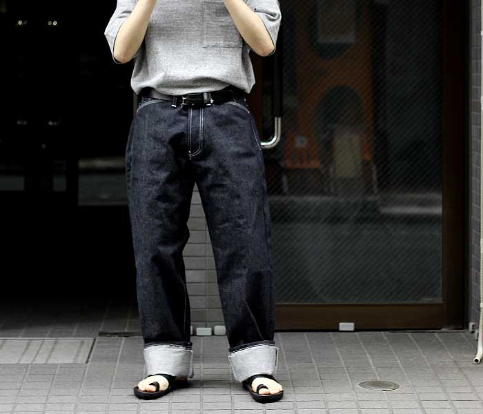 �ƥ���� TENDER Co. �Υ󥦥��å��� �磻�� �ǥ˥� ������ UNBORN DEINM WIDE (132-WIDE-UNBORN-DENIM)