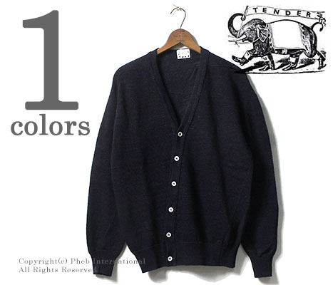極美品✨TENDER Co. INDIGO COTTON カーディガン　L テンダー TENDER Co. INDIGO COTTON YARN ニット カーディガン (742
