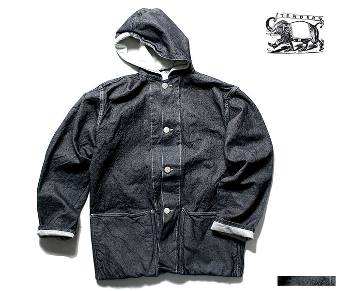 ƥ TENDER Co. 19oz ǥ˥ աǥåɥ㥱å 󥦥å ѡ TYPE 936 (936-HOOD-19OZ-DNM-RINSE)