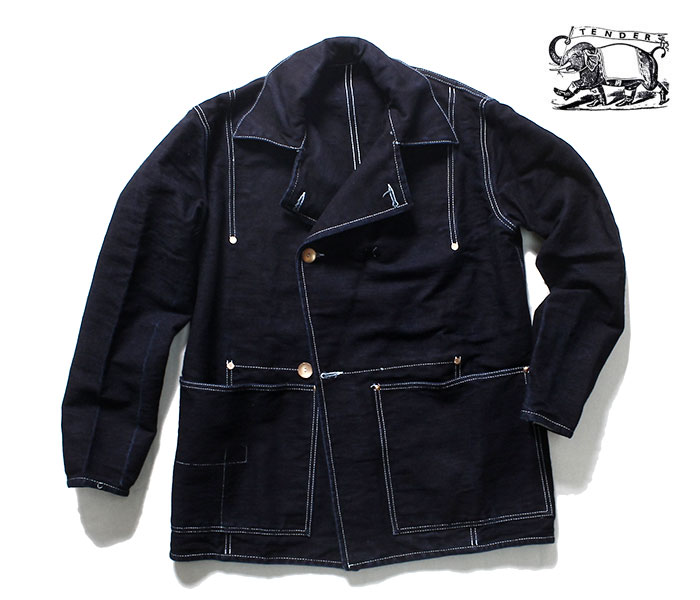 ƥ TENDER Co. 㥱å TYPE 962 COOK'S COAT INDIGO 2019FW å (962-COOKSCOAT-IND-UNMOL-19W)