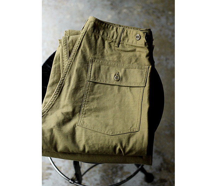 orSlow  եƥѥ 5002 ٥ѥ 쥮顼եå  ١ US ARMY FATIGUE PANTS Button Fly KHAKI (01-5002-40)