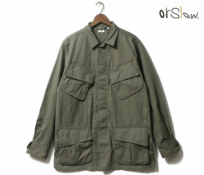 orSlow ���������� ����󥰥�ե��ƥ����� ���㥱�å� �ߥ꥿�꡼���㥱�å� U.S.ARMY RIPSTOP MILITARY JACKET (01-6010-76)