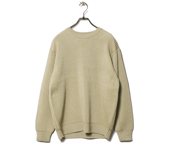 バトナー BATONER リブクルー ニット メンズ セーター RIB CREW NECK 