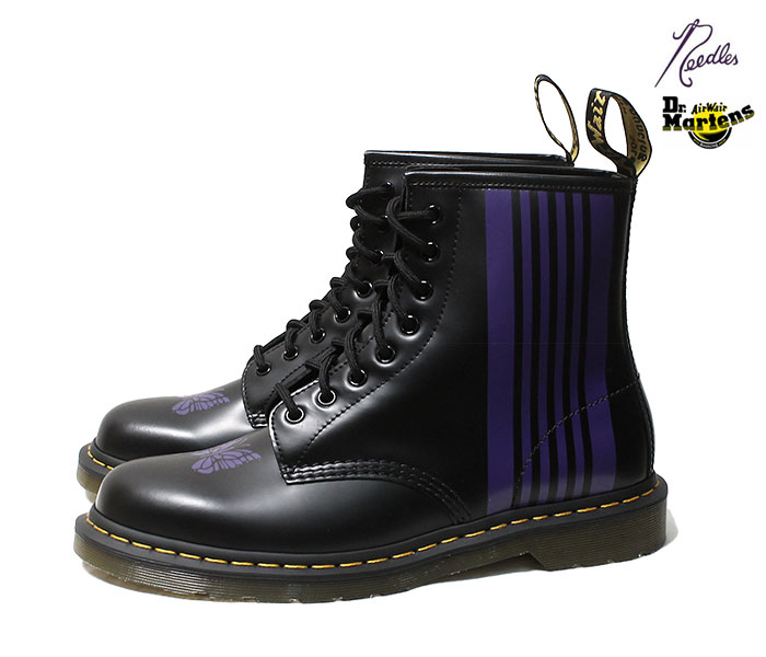 ˡɥ륺 NEEDLES  ɥޡ Dr.MARTENS 60ǯǰ  1460 8ۡ ֡ NEEDLES SPECIAL 8 HOLES STRIPE BOOTS (HM340)