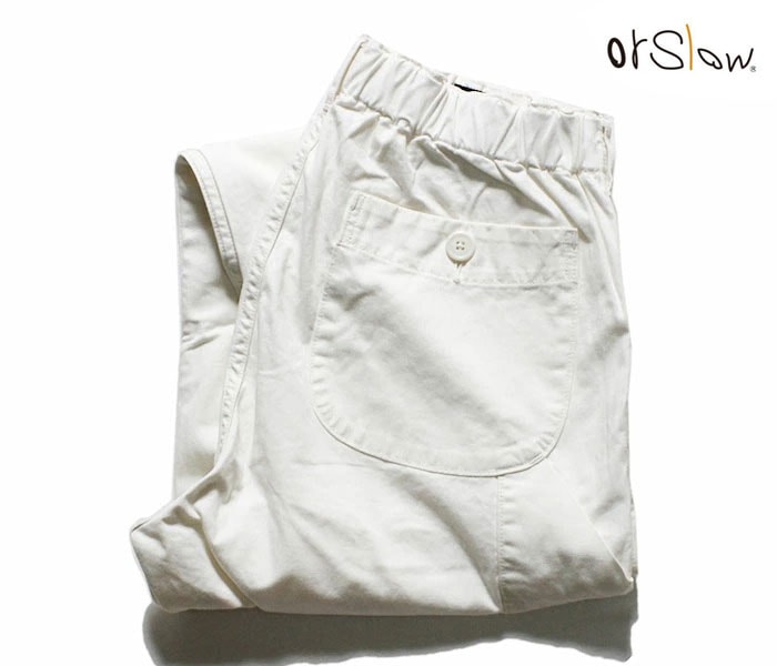 orSlow ���������� �ե�������ѥ�� ������� ���եۥ磻�� ECRU 03-5000 FRENCH WORK PANTS UNISEX (03-5000-66)