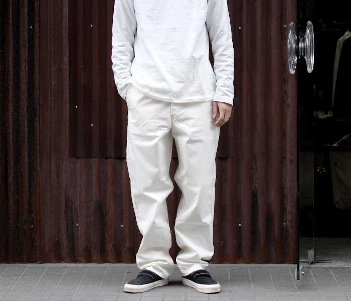 ※HARUTO　orslow フレンチワークパンツ ホワイト サイズ1 000000007716_HDYoGFw.jpg