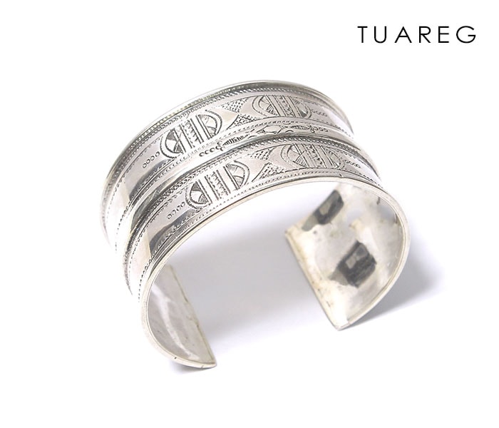 け*う様 【超希少】tuareg バングル【札幌harmonics購入】 トゥアレグ シルバーバングル TOUAREG SILVER BANGLE WIDE No8 (TUAREG