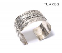 ȥ쥰 СХ󥰥 TOUAREG SILVER BANGLE WIDE No14 (TUAREG-WIDE-14)