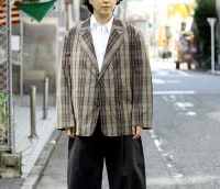 STUDIO NICHOLSON スタジオニコルソン CONDE マドラスチェック ソフトテーラード ジャケット TECH MADRAS CHECK-SOFT TAILORED JACKET (CONDE-SN-619)