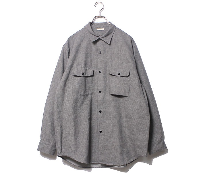 アルテリア ULTERIOR コットンカシミヤ フランネル シャツ DRY COTTON 