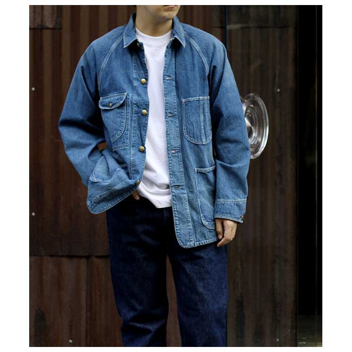 orSlow ���������� �ǥ˥� �桼���ɥ����å��� ���С������� 1950'S COVERALL USED WASH (03-6140-95)