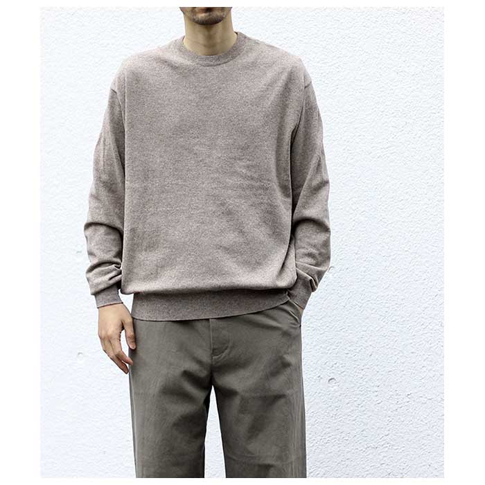 アルテリア ULTERIOR エクストラファインウール クルーネック ニット セーター EXTRA FINE WOOL CREW NECK KNIT SWEATER (ULKW06-FC103)