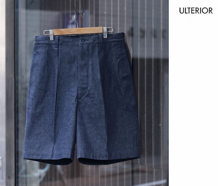 ƥꥢ ULTERIOR ͥåץ ɥǥ˥ 52硼 NEPPED OLD DENIM 52 SHORTS (NON-WASHED) (ULPT40-GA119N)