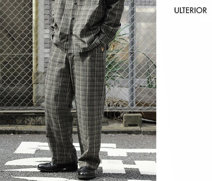 ƥꥢ ULTERIOR åȥͥ å å  å C/L OX CHECK EASY SLACKS (ULPT43-GA128-A)