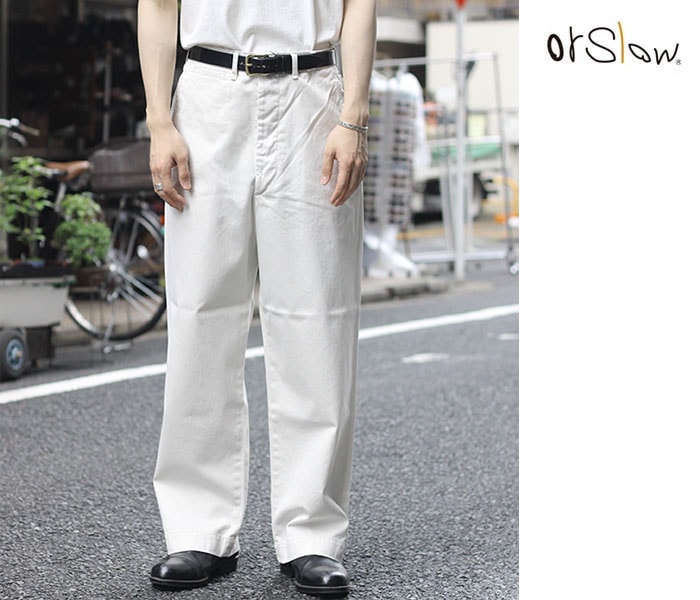 orSlow  ܥ꡼ Υѥ ơեå ߡȥ饦 KHAKI STONE VINTAGE FIT ARMY TROUSERS loose fit (03-V5361-65)