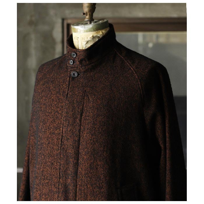 アルテリア ULTERIOR コットン ベイビーアルパカ ツイード ハリントン