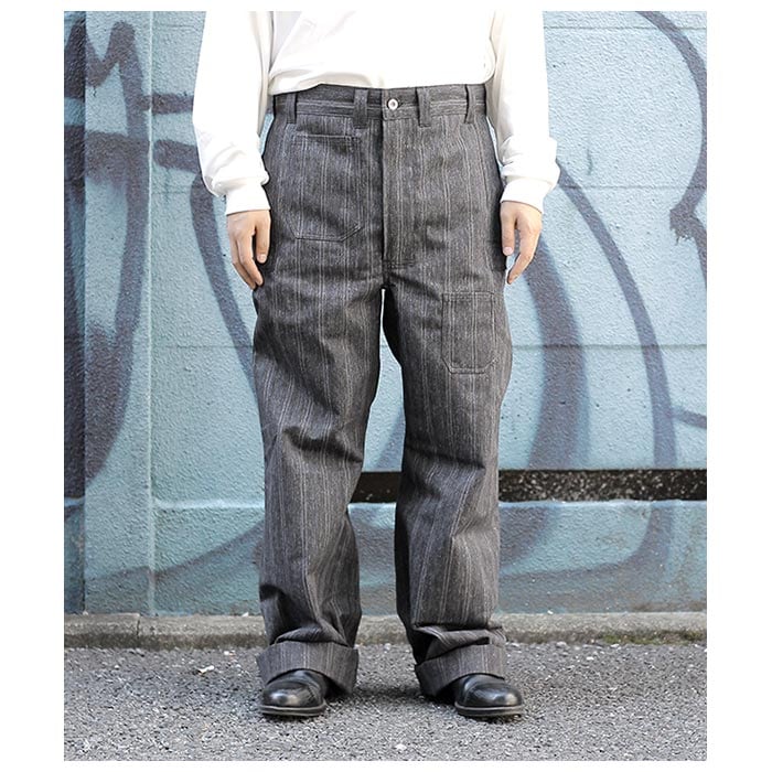 󥰥å JOHN GLUCKOW  1910s ͥåȥ᡼ ȥ饦 ȥ饤 1910s Netmaker's Trousers (JG-01-ST)