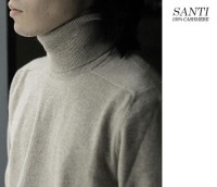 ����ƥ� SANTI �����ߥ� �ϥ�ɥե졼�� �����ȥ�ͥå��˥å� CASHMERE HANDFRAME TURTLENECK KNIT (SANTI-23AW-TN)