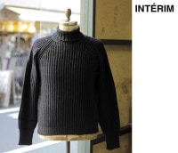 インテリム INTERIM 3ゲージ フィッシャーマン タートルネック セーター 60s 3GG RAGLAN FISHERMAN SWEATER TURTLE (IT23A041)
