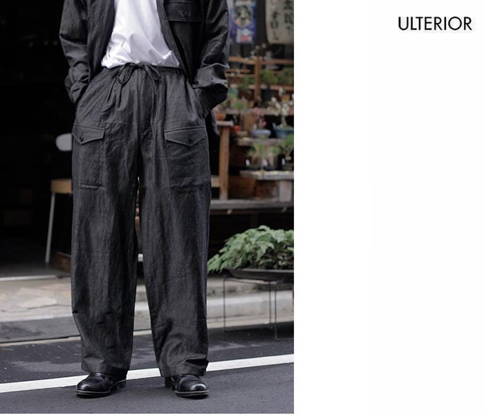 アルテリア ULTERIOR ウォッシュド シャンブレー ギャバジン