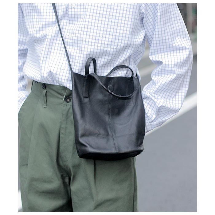 ���ե� Morphee �����ȥ쥶�� ���⡼�� �ȡ���  �֥�å� 2WAY SMALL TOTE BLACK (SL-BLK-102)