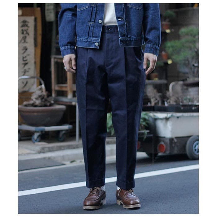 SCYE BASICS サンホアキン コットン テーパード プリーツ トラウザー SCYE サイ サンホアキン コットン テーパード プリーツ