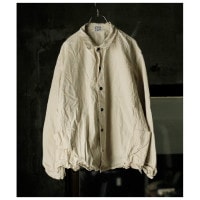 ƥ TENDER Co. ֥륫 ޥɥݥåȥ DOUBLE CUFF MANDOLIN POCKET SHIRT BLEACHED WEFT STRIPE COTTON CANVAS (4453-DCMP-SHIRT)
