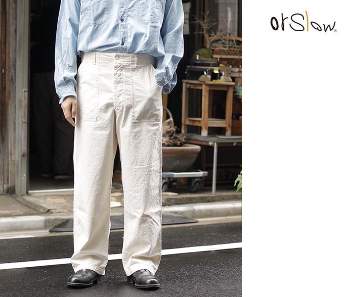 orSlow オアスロウ サマー ファティーグ パンツ エクリュ SUMMER