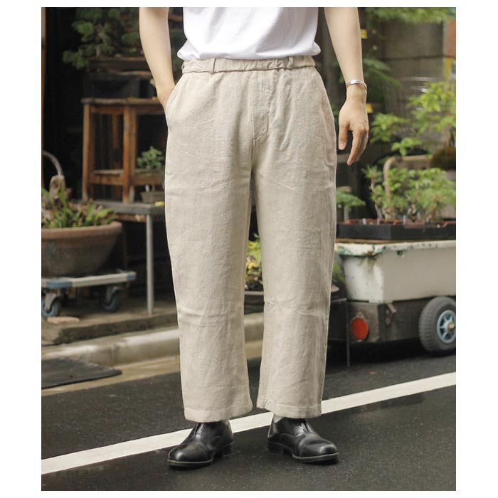 �ߥå��� MITTAN ��������磻�� �ѥ��  FLAX RAMIE PANTS WIDE (PT-92)