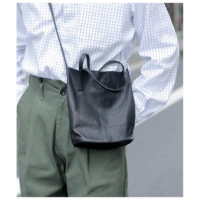 ͽ(Ϥͽ 8ʹ) ե Morphee ȥ쥶 ⡼ ȡ  ֥å 2WAY SMALL TOTE BLACK (SL-BLK-102)