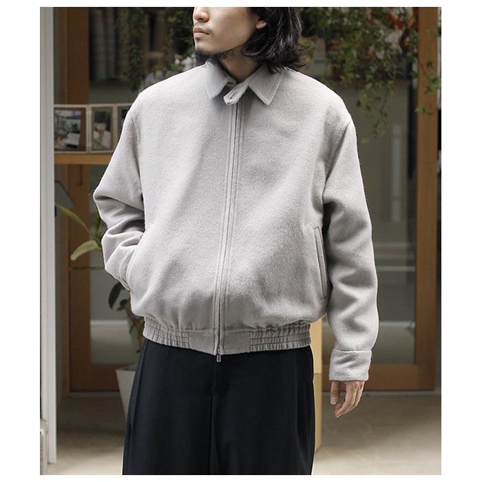 ΥΥå NONNOTTE ߥ Сȥ ɥ졼ԥ ܥС㥱å Cashmere Rever Melton Draping Bomber Jacket (N-24A-015)