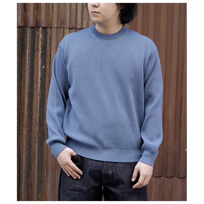 Хȥʡ BATONER ѡ ϥĥ  롼ͥå SUPER HIGH TWIST WOOL CREW NECK (BN-24FM-030)