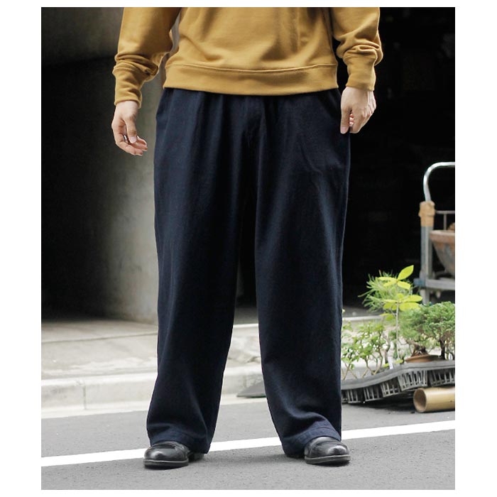 ミッタン MITTAN ウールデニムワイド パンツ WOOL DENIM WIDE PANTS (PT100)の通販ページ アンド