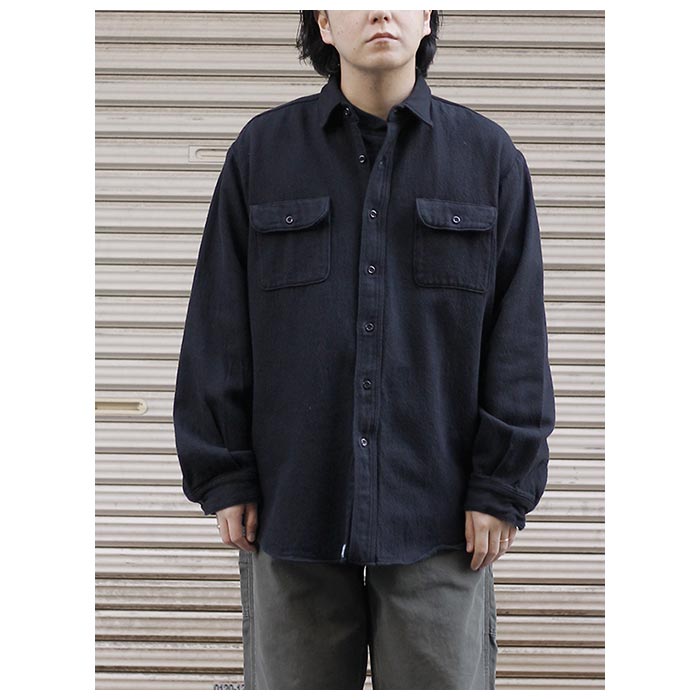 orSlow  24AWʥ ơեå ֥å եͥ  VINTAGE FIT BLACK FLANNEL SHIRT (03-V8072-61)