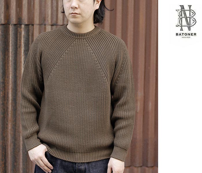 Хȥʡ BATONER ͥ㡼 롼ͥå  SIGNATURE CREW NECK (BN-24FM-037)