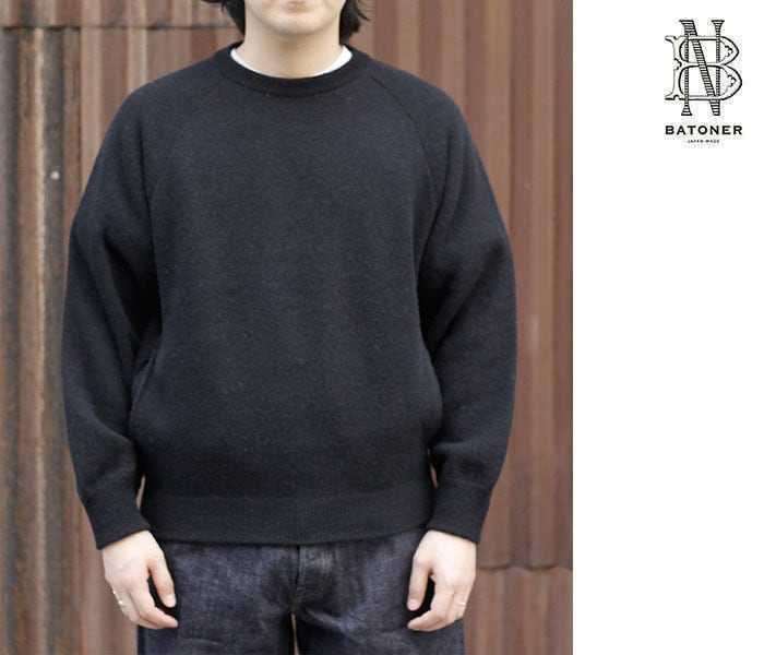 Хȥʡ BATONER Хå롼  롼ͥå BACKLOOP CAMEL CREW NECK (BN-24FM-050)