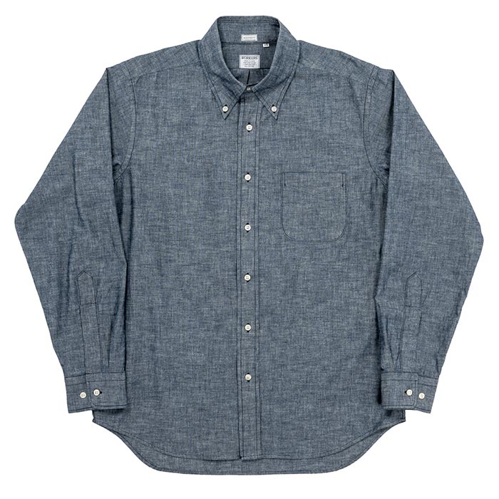  WORKERS ǥե ܥ󥷥 ֥졼 Modified BD Shirt Chambray (2501-MDBD-CH)