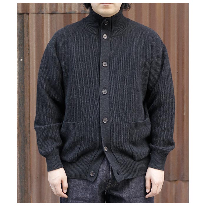 �Хȥʡ� BATONER �ϥ��ĥ����� ������ ������ �ԥ� �֥륾�� HIGH TWIST CARD WOOL PIQUE BLOUSON (BN-24FM-062)