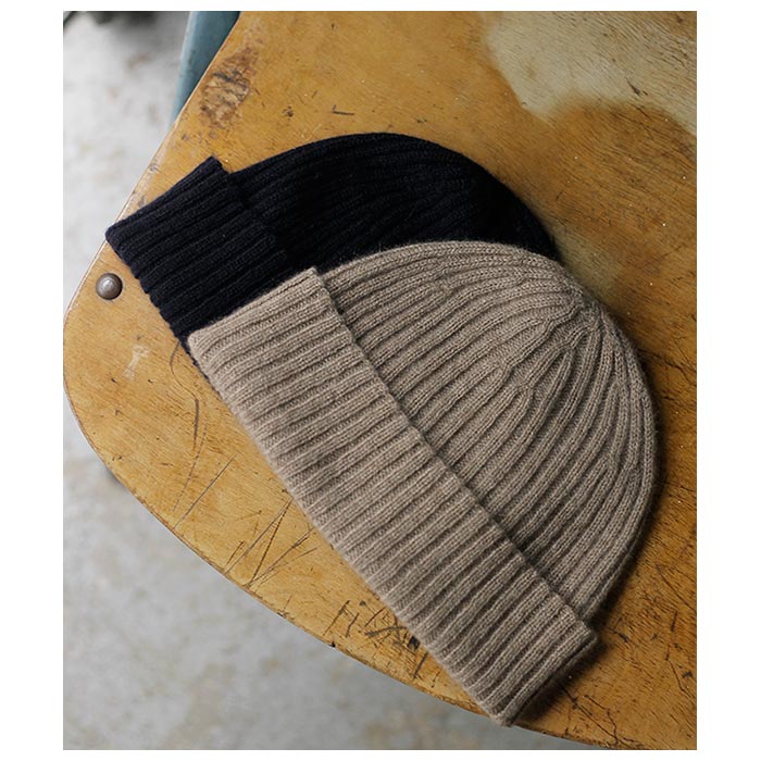 インテリム INTERIM カシミヤ ニット キャップ CASHMERE KNIT CAP