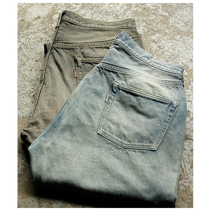 ����ƥ�� INTERIM  ����ӡ� ������ơ��������å��� 1953XX ����ȥ� �ǥ˥� �ȥ饦������  VINTAGE WASHED "1953XX SHABBY" SHUTTLE DENIM TROUSERS (IT24A113)