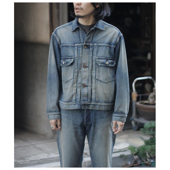 ƥ INTERIM ϥѡӥå 饷å ơ "" ȥǥ˥ ɥѥͥ ǥ˥ॸ㥱å G HYPER BIG CLASSIC VINTAGE "2ND" SHUTTLE DENIM SIDE PANEL JACKET (IT25S017HB)