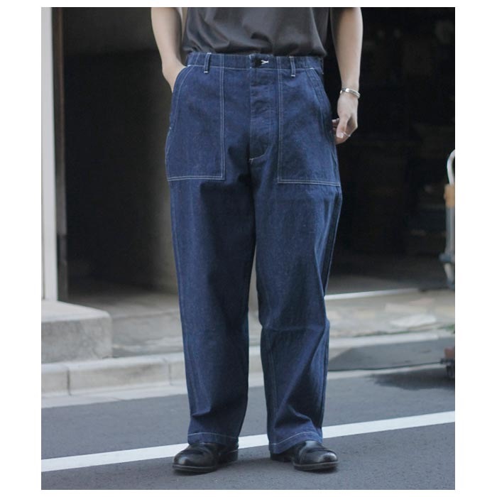 ƥ INTERIM  䡼 ǥ˥ ٥ѥ SLUB YARN DENIM BAKER PANTS (IT25S041)